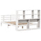 vidaXL Bookcase Bed without Mattress White 120x200cm Solid Wood Pine