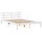 vidaXL Bookcase Bed without Mattress White 120x200cm Solid Wood Pine