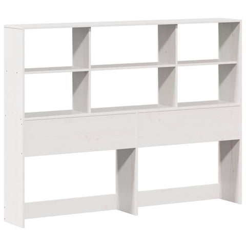 vidaXL Bookcase Bed without Mattress White 140x200cm Solid Wood Pine