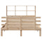 vidaXL Bookcase Bed without Mattress 150x200 cm King Size Solid Wood Pine