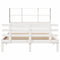 vidaXL Bookcase Bed without Mattress White 160x200cm Solid Wood Pine