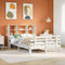 vidaXL Bookcase Bed without Mattress White 160x200cm Solid Wood Pine