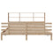 vidaXL Bookcase Bed without Mattress 180x200 cm Super King Solid Wood Pine