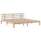 vidaXL Bookcase Bed without Mattress 180x200 cm Super King Solid Wood Pine