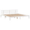 vidaXL Bookcase Bed without Mattress White 180x200 cm Super King Solid Wood Pine