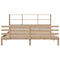 vidaXL Bookcase Bed without Mattress 200x200cm Solid Wood Pine