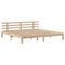 vidaXL Bookcase Bed without Mattress 200x200cm Solid Wood Pine