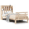 vidaXL Bookcase Bed without Mattress 90x190 cm Single Solid Wood Pine