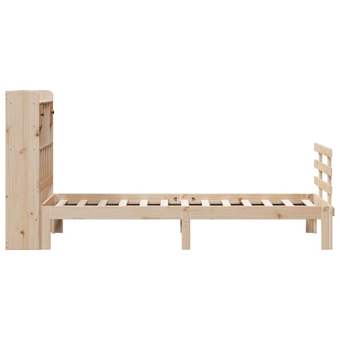 vidaXL Bookcase Bed without Mattress 90x190 cm Single Solid Wood Pine