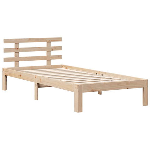 vidaXL Bookcase Bed without Mattress 90x190 cm Single Solid Wood Pine
