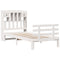 vidaXL Bookcase Bed without Mattress White 90x190 cm Single Solid Wood Pine