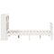 vidaXL Bookcase Bed without Mattress White 135x190 cm Double Solid Wood Pine