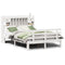 vidaXL Bookcase Bed without Mattress White 140x190 cm Solid Wood Pine