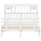 vidaXL Bookcase Bed without Mattress White 140x190 cm Solid Wood Pine
