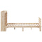 vidaXL Bookcase Bed without Mattress 140x200 cm Solid Wood Pine