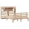 vidaXL Bookcase Bed without Mattress 150x200 cm King Solid Wood Pine