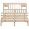 vidaXL Bookcase Bed without Mattress 150x200 cm King Solid Wood Pine