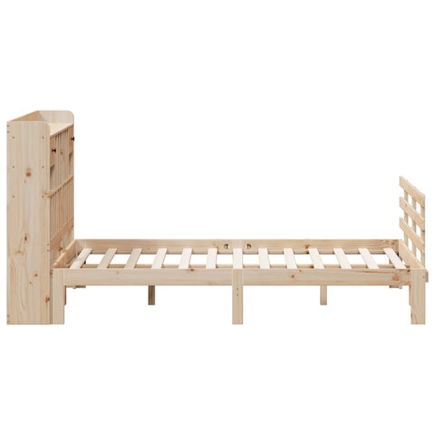 vidaXL Bookcase Bed without Mattress 150x200 cm King Solid Wood Pine