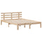 vidaXL Bookcase Bed without Mattress 150x200 cm King Solid Wood Pine