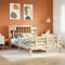 vidaXL Bookcase Bed without Mattress 150x200 cm King Solid Wood Pine