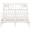 vidaXL Bookcase Bed without Mattress White 160x200 cm Solid Wood Pine
