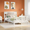 vidaXL Bookcase Bed without Mattress White 160x200 cm Solid Wood Pine
