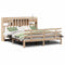vidaXL Bookcase Bed without Mattress 180x200 cm Super King Solid Wood Pine