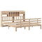 vidaXL Bookcase Bed without Mattress 180x200 cm Super King Solid Wood Pine