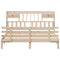 vidaXL Bookcase Bed without Mattress 180x200 cm Super King Solid Wood Pine