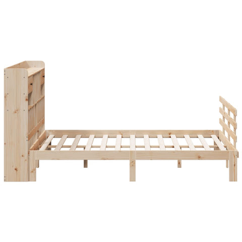 vidaXL Bookcase Bed without Mattress 180x200 cm Super King Solid Wood Pine