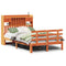 vidaXL Bookcase Bed without Mattress Wax Brown 135x190 cm Double Solid Wood Pine