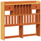 vidaXL Bookcase Bed without Mattress Wax Brown 135x190 cm Double Solid Wood Pine