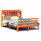 vidaXL Bookcase Bed without Mattress Wax Brown 140x200 cm Solid Wood Pine