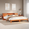 vidaXL Bookcase Bed without Mattress Wax Brown 180x200 cm Super King Solid Wood Pine
