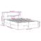 vidaXL Bookcase Bed without Mattress White 160x200 cm Solid Wood Pine