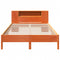 vidaXL Bookcase Bed without Mattress Wax Brown 160x200 cm Solid Wood Pine