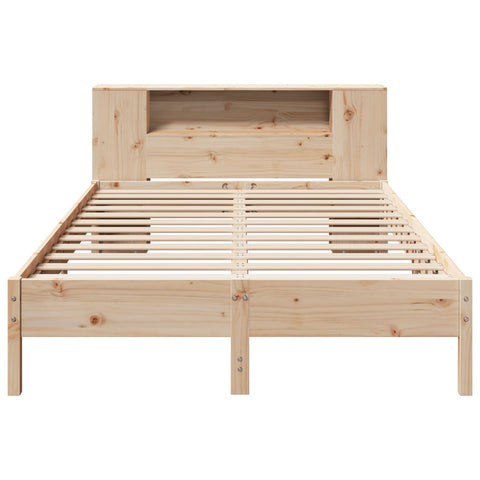 vidaXL Bookcase Bed without Mattress 150x200 cm King Solid Wood Pine
