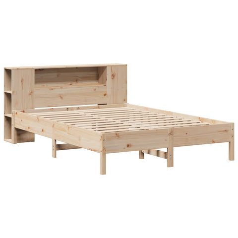 vidaXL Bookcase Bed without Mattress 140x200 cm Solid Wood Pine