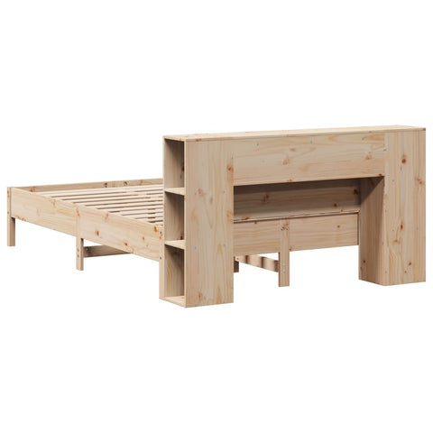 vidaXL Bookcase Bed without Mattress 140x200 cm Solid Wood Pine