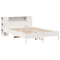 vidaXL Bookcase Bed without Mattress White 140x200 cm Solid Wood Pine