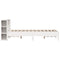 vidaXL Bookcase Bed without Mattress White 140x200 cm Solid Wood Pine