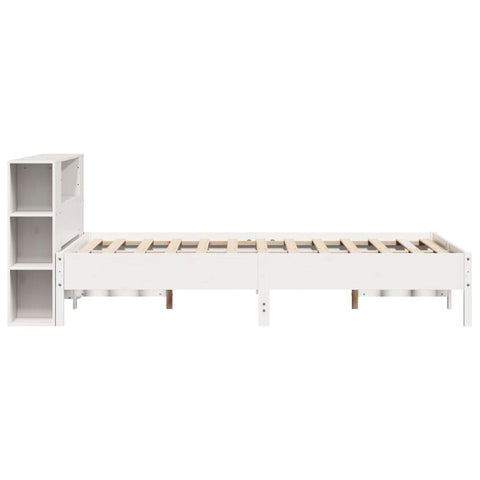 vidaXL Bookcase Bed without Mattress White 120x200 cm Solid Wood Pine