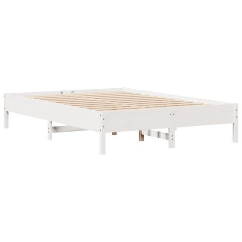 vidaXL Bookcase Bed without Mattress White 120x200 cm Solid Wood Pine