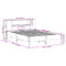 vidaXL Bookcase Bed without Mattress White 120x200 cm Solid Wood Pine
