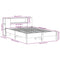 vidaXL Bookcase Bed without Mattress 140x190 cm Solid Wood Pine