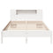vidaXL Bookcase Bed without Mattress White 140x190 cm Solid Wood Pine