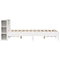 vidaXL Bookcase Bed without Mattress White 140x190 cm Solid Wood Pine