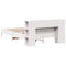 vidaXL Bookcase Bed without Mattress White 140x190 cm Solid Wood Pine