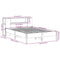 vidaXL Bookcase Bed without Mattress 135x190 cm Double Solid Wood Pine