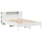 vidaXL Bookcase Bed without Mattress White 135x190 cm Double Solid Wood Pine